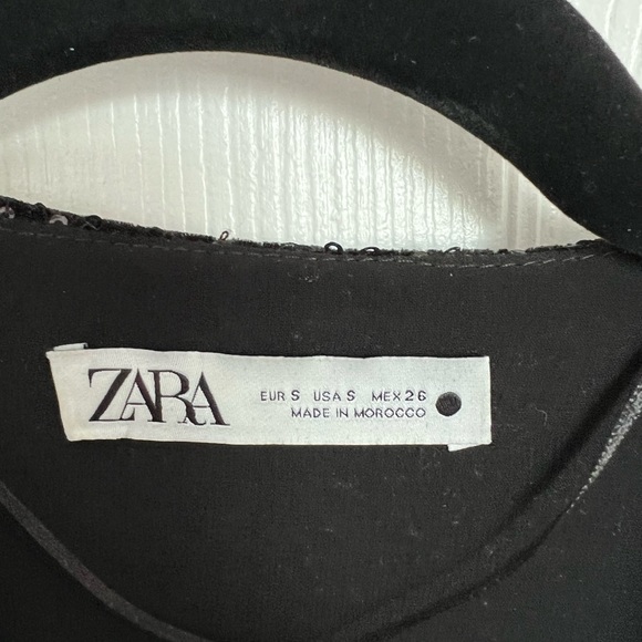 Zara Limited Edition Sequined Velvet Dress - Picture 5 of 5